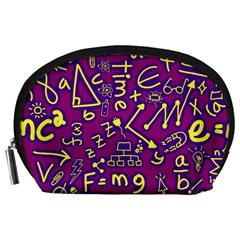 Background Doodles Math Accessory Pouch (large) by Bedest