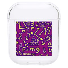 Background Doodles Math Hard Pc Airpods 1/2 Case by Bedest