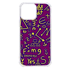 Background Doodles Math Iphone 13 Pro Max Tpu Uv Print Case by Bedest