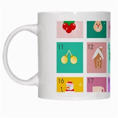 Christmas Wreath Advent White Mug by Bedest