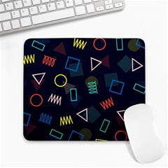 Memphis Seamless Patterns Abstract Jumble Textures Large Mousepad