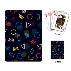 Memphis Seamless Patterns Abstract Jumble Textures Playing Cards Single Design (rectangle)