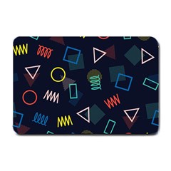 Memphis Seamless Patterns Abstract Jumble Textures Small Doormat