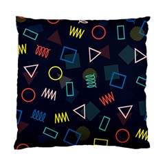 Memphis Seamless Patterns Abstract Jumble Textures Standard Cushion Case (One Side)