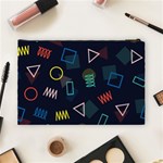 Memphis Seamless Patterns Abstract Jumble Textures Cosmetic Bag (Large) Back