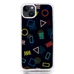 Memphis Seamless Patterns Abstract Jumble Textures iPhone 14 Plus TPU UV Print Case Front