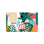 Abstract Seamless Pattern With Tropical Leaves Sticker Rectangular (100 pack) Front