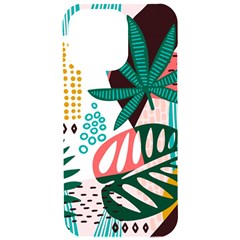 Abstract Seamless Pattern With Tropical Leaves Iphone 15 Pro Max Black Uv Print Pc Hardshell Case