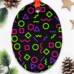 Geometric Seamless Pattern Ornament (oval)