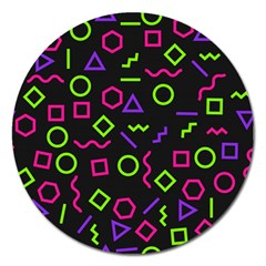 Geometric Seamless Pattern Magnet 5  (round) by Hannah976