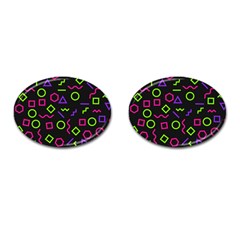 Geometric Seamless Pattern Cufflinks (oval) by Hannah976