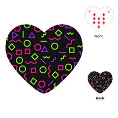 Geometric Seamless Pattern Playing Cards Single Design (heart)