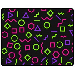 Geometric Seamless Pattern Two Sides Fleece Blanket (medium) by Hannah976