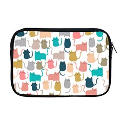 Cute Seamless Pattern Happy Kitty Kitten Cat Apple Macbook Pro 17  Zipper Case by Hannah976