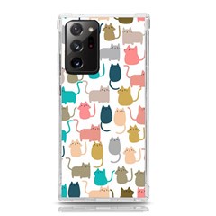 Cute Seamless Pattern Happy Kitty Kitten Cat Samsung Galaxy Note 20 Ultra Tpu Uv Case by Hannah976