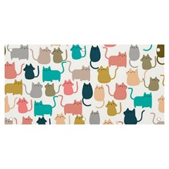 Cute Seamless Pattern Happy Kitty Kitten Cat Banner And Sign 6  X 3  by Hannah976