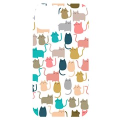 Cute Seamless Pattern Happy Kitty Kitten Cat Iphone 14 Plus Black Uv Print Case by Hannah976