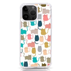 Cute Seamless Pattern Happy Kitty Kitten Cat Iphone 14 Pro Max Tpu Uv Print Case by Hannah976