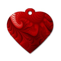 Lachs Kl Rotweissschwarz Kl Dog Tag Heart (one Side) by 2607694c