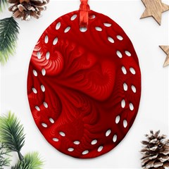 Lachs Kl Rotweissschwarz Kl Ornament (oval Filigree) by 2607694c