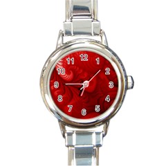 Rotweissschwarz2 Kl Rotweissschwarz Kl Round Italian Charm Watch by 2607694c