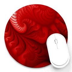 Rotweissschwarz2 Kl Rotweissschwarz Kl Round Mousepad by 2607694c