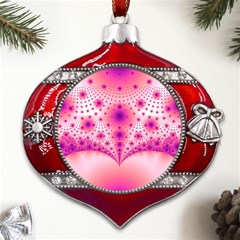 Pattern Metal Snowflake And Bell Red Ornament by 2607694c