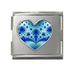 Pattern 2 Mega Link Heart Italian Charm (18mm)