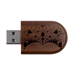 Pattern 2 Wood Oval Usb Flash Drive by 2607694c