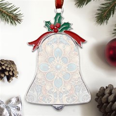 Pattern 1 Muster 7 Metal Holly Leaf Bell Ornament by 2607694c