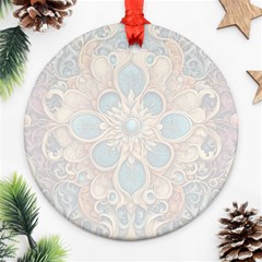 Pattern 1 Muster 7 600dpi 12000 Matt Ornament (round) by 2607694c