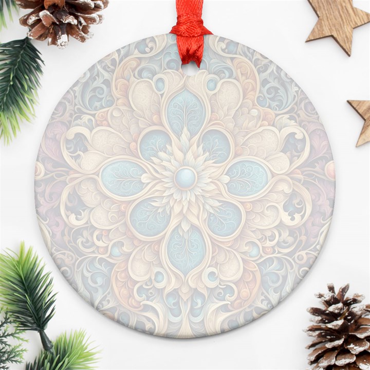 Pattern 1 Muster 7 600dpi 12000 Matt Ornament (Round)