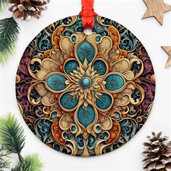 Muster 7 600dpi 12000 Matt Pattern 1 Ornament (round) by 2607694c