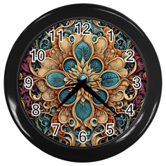 Muster 7 600dpi 12000 Matt Pattern 1 Wall Clock (black) by 2607694c