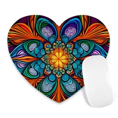 Schwarz Bunt Heart Mousepad by 2607694c