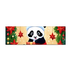 Schwarz Pandaweihnachten300dpi Sticker Bumper (100 pack)