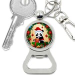 Schwarz Pandaweihnachten300dpi Bottle Opener Key Chain Front