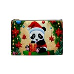 Schwarz Pandaweihnachten300dpi Cosmetic Bag (Medium) Front