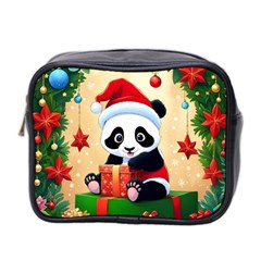 Schwarz Pandaweihnachten300dpi Mini Toiletries Bag (Two Sides)