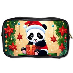 Schwarz Pandaweihnachten300dpi Toiletries Bag (Two Sides)