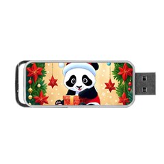 Schwarz Pandaweihnachten300dpi Portable Usb Flash (two Sides) by 2607694b