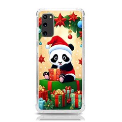 Schwarz Pandaweihnachten300dpi Samsung Galaxy S20 6.2 Inch TPU UV Case