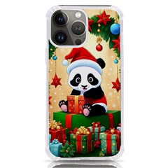 Schwarz Pandaweihnachten300dpi iPhone 13 Pro Max TPU UV Print Case