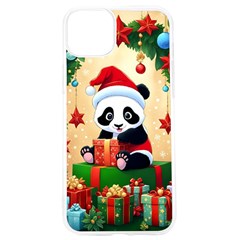 Schwarz Pandaweihnachten300dpi iPhone 15 Pro TPU UV Print Case