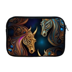 Schwarz pferde muster Apple MacBook Pro 17  Zipper Case