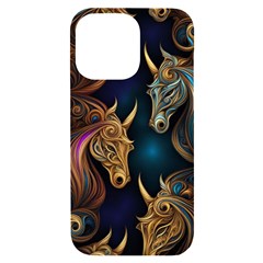 Schwarz Pferde Muster Iphone 14 Pro Max Black Uv Print Case by 2607694c