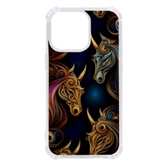 Schwarz Pferde Muster Iphone 13 Pro Tpu Uv Print Case by 2607694c