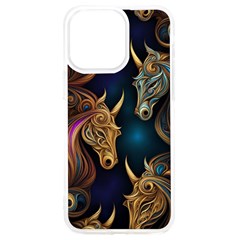 Schwarz Pferde Muster Iphone 15 Pro Max Tpu Uv Print Case