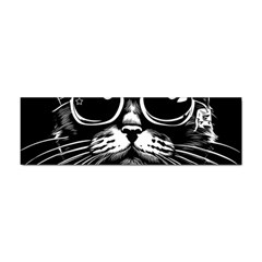 Schwarz katze punk Sticker (Bumper)