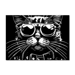 Schwarz katze punk Sticker A4 (100 pack)